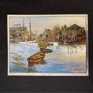 Vintage unframed Lionel Barrymore color foil San Pedro etching 8” x 6”